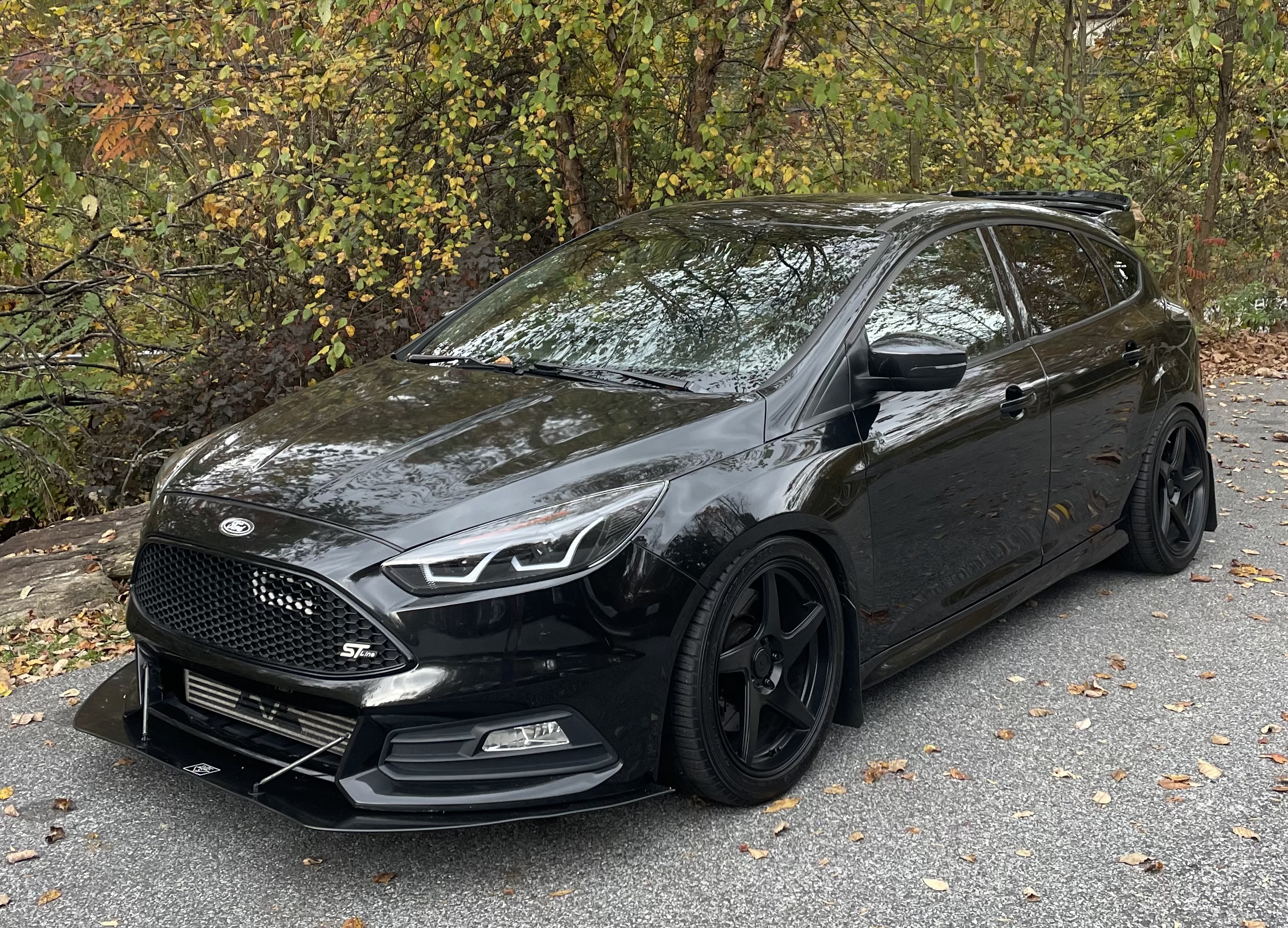 Bryton's black Ford Focus ST, freshly detailed